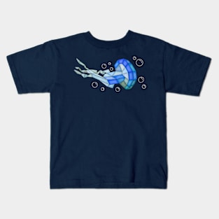 Mosaic Tile Jellyfish Kids T-Shirt